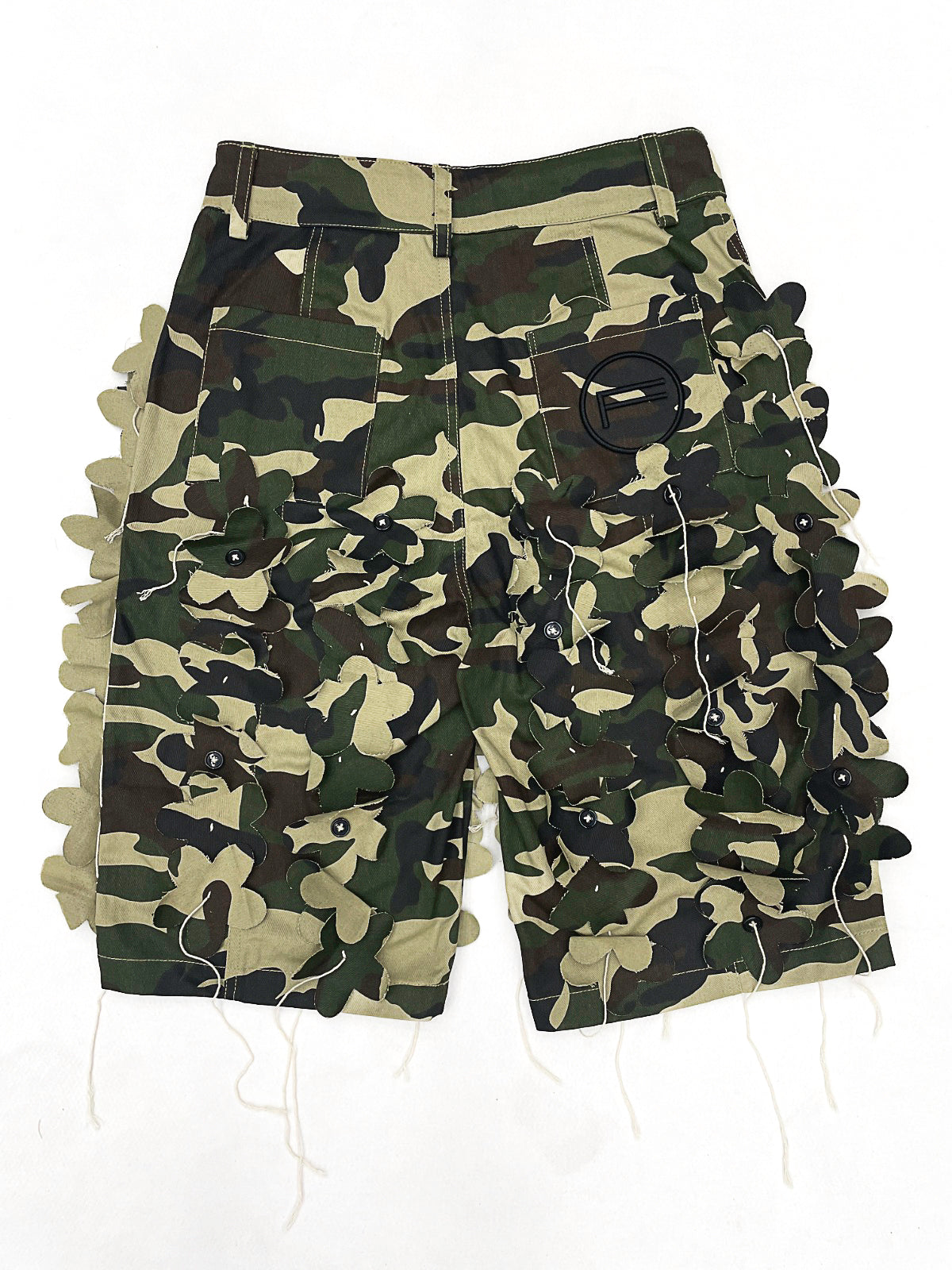 CLOVER GHILLIE JORTS - GREEN CAMO