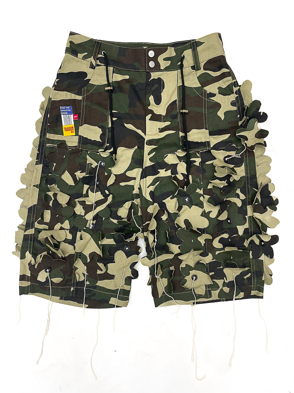 CLOVER GHILLIE JORTS - GREEN CAMO